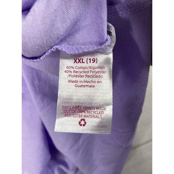 NO BOUNDARIES Tee Shirt Jr XXL(19) Purple Short Sleeve Scoop Y2K 90s Retro NWT - Picture 6 of 8